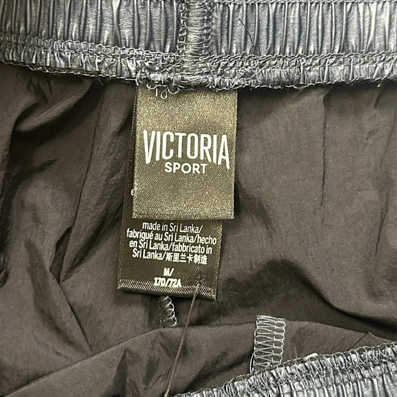 Victoria’s Secret Sport Shiny Metallic Blue Jogger Pants Womens Size Medium - Picture 10 of 14